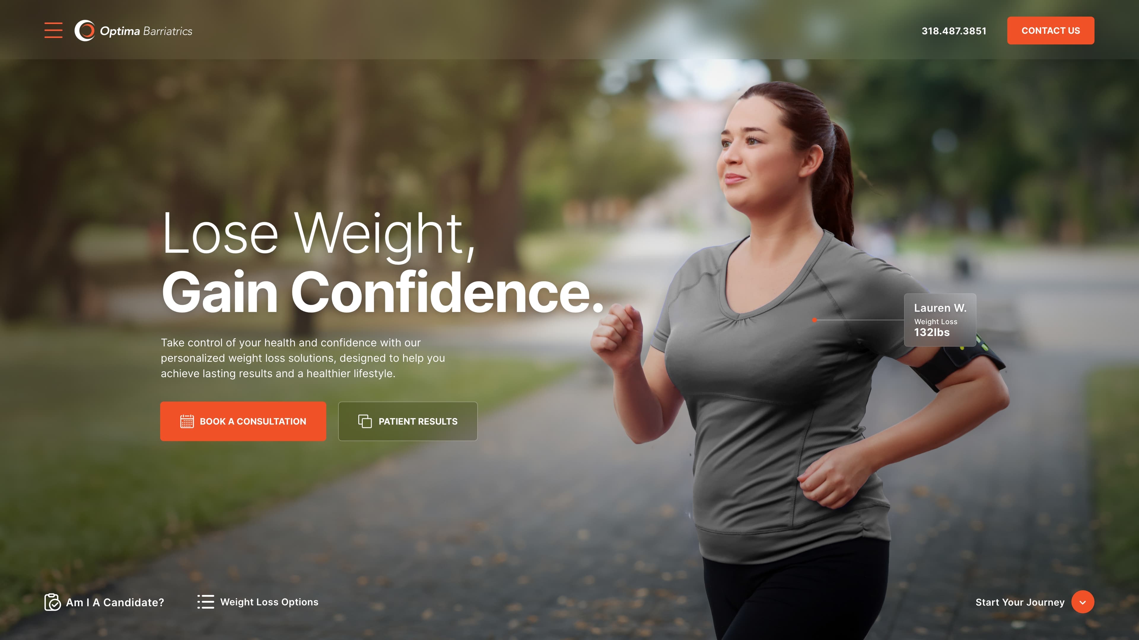 Purpose driven barriatirc surgery website design