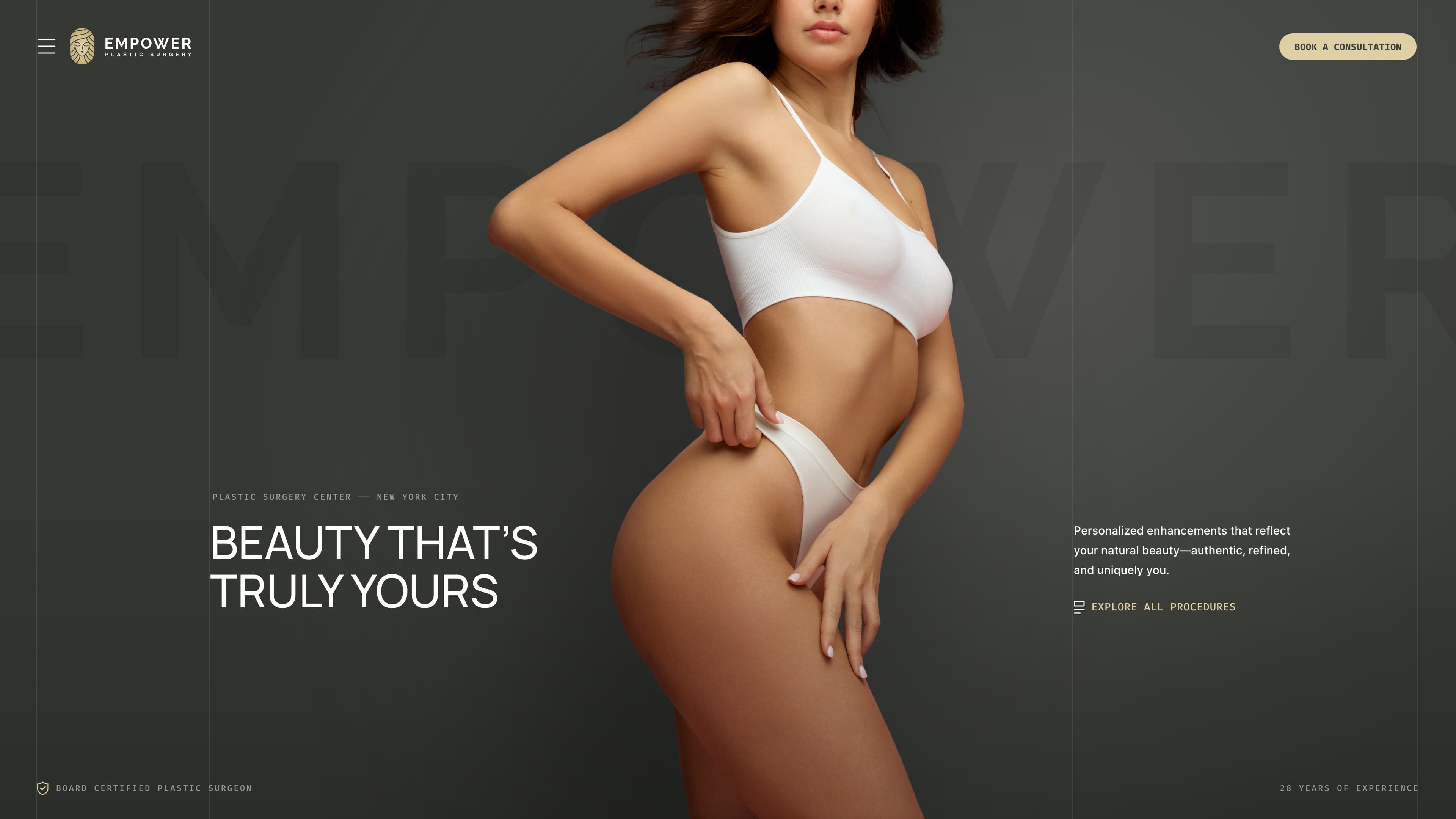 Purpose driven plastic surgery website design